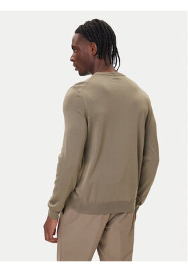 BOSS Sweter Baram-L 50476363 Brązowy Regular Fit. Kolor: brązowy. Materiał: wełna