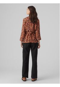 Vero Moda Bluzka Easy 10297344 Brązowy Relaxed Fit. Kolor: brązowy. Materiał: wiskoza