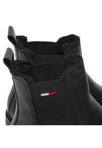 Tommy Jeans Sztyblety Warmlined Chelsea Boot EN0EN01991 Czarny. Kolor: czarny. Materiał: skóra