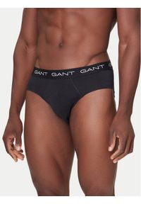 GANT - Gant Komplet 3 par slipów 900023001 Czarny. Kolor: czarny. Materiał: bawełna