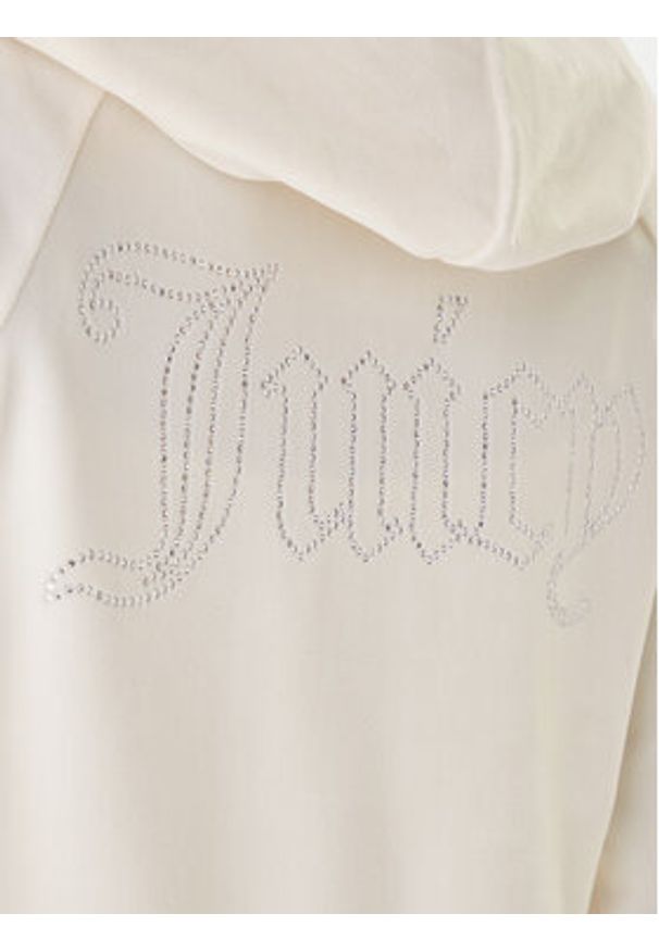 Juicy Couture Bluza Madison JCWAS225306 Beżowy Slim Fit. Kolor: beżowy. Materiał: syntetyk