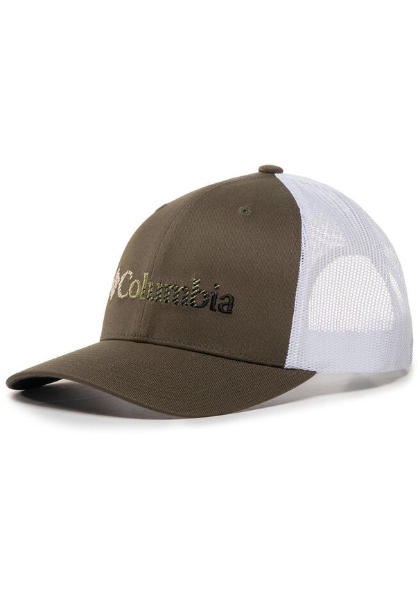 columbia - Czapka z daszkiem Columbia. Kolor: zielony. Materiał: mesh