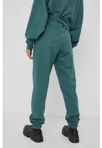 only - Only Spodnie damskie kolor zielony gładkie. Kolor: zielony. Materiał: bawełna. Wzór: gładki #3