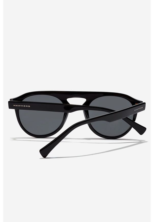 Hawkers - Okulary przeciwsłoneczne BLAST - BLACK. Kształt: okrągłe. Kolor: czarny