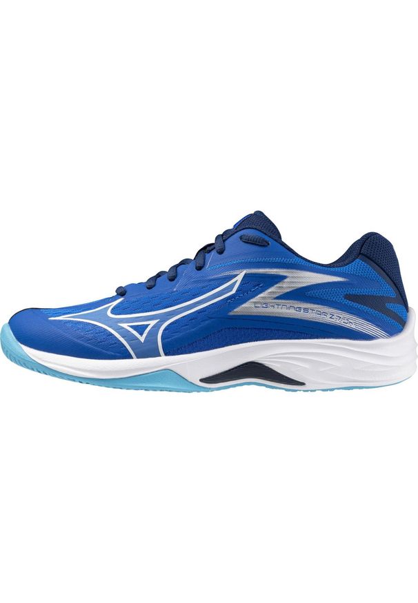 Buty Chłopak Mizuno Lightning Star Z7 . biały. Okazja: na co dzień. Kolor: niebieski, biały, wielokolorowy. Sport: siatkówka