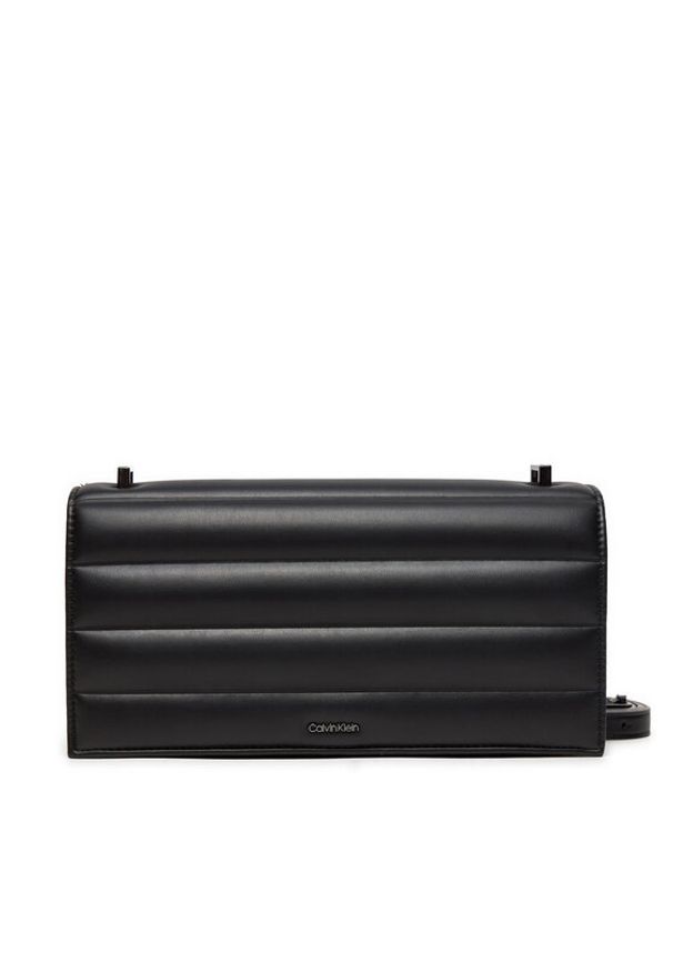 Calvin Klein Torebka Line Quilt Sm Conv Shoulder Bag K60K612639 Czarny. Kolor: czarny. Materiał: skórzane