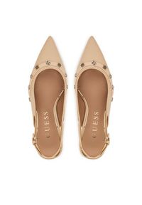 Guess Czółenka FLPYAN LEA05 Beżowy. Kolor: beżowy. Materiał: skóra #6