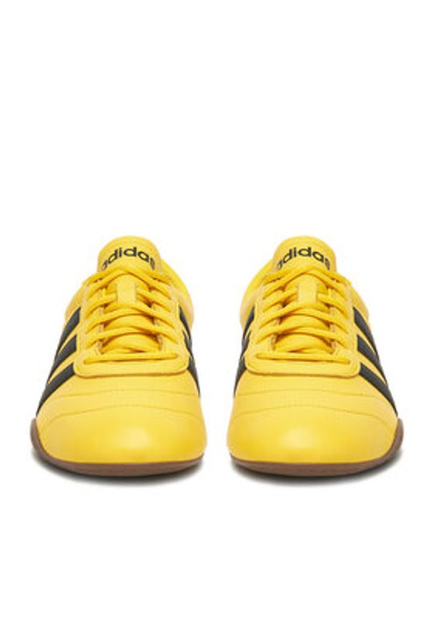 Adidas - adidas Sneakersy GRAND COURT LO JQ9693 Żółty. Kolor: żółty. Materiał: skóra