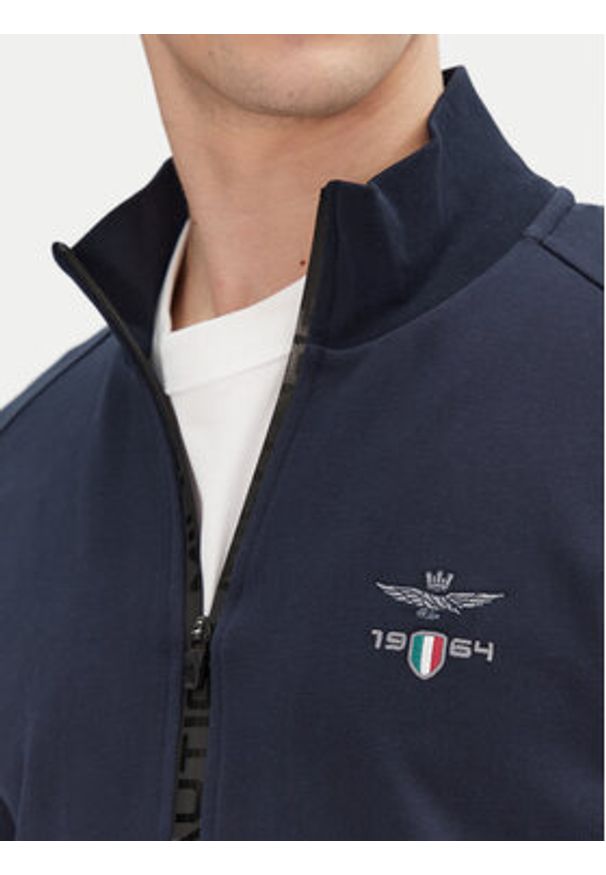 Aeronautica Militare Bluza 251FE1986F581 Granatowy Regular Fit. Kolor: niebieski. Materiał: bawełna