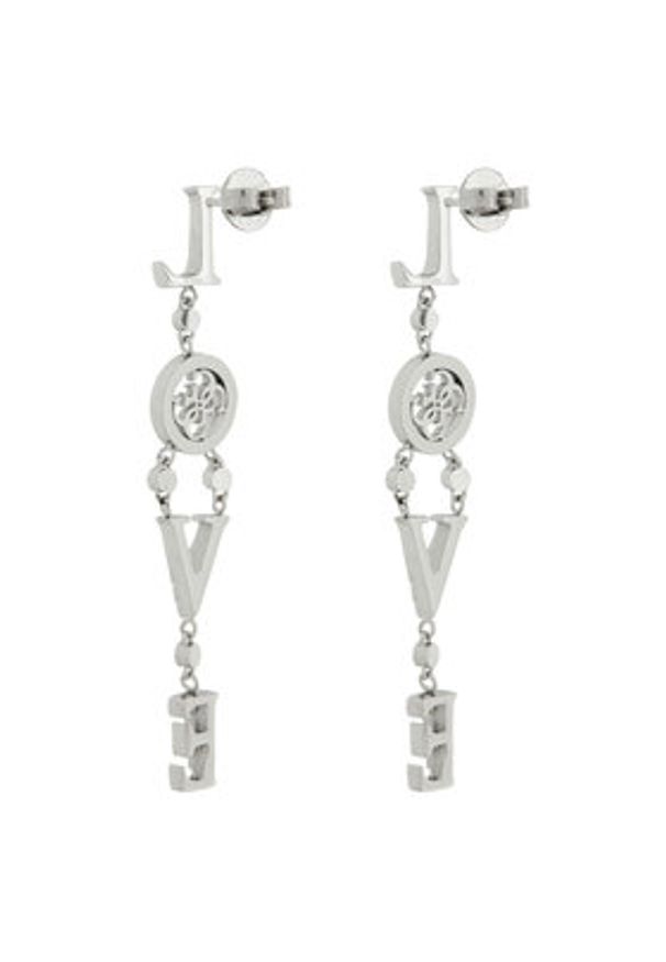 Guess Kolczyki JUBE05 030JW Srebrny. Materiał: metalowe. Kolor: srebrny