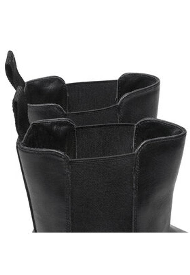 Badura Sztyblety INES-02 Czarny. Kolor: czarny. Materiał: skóra