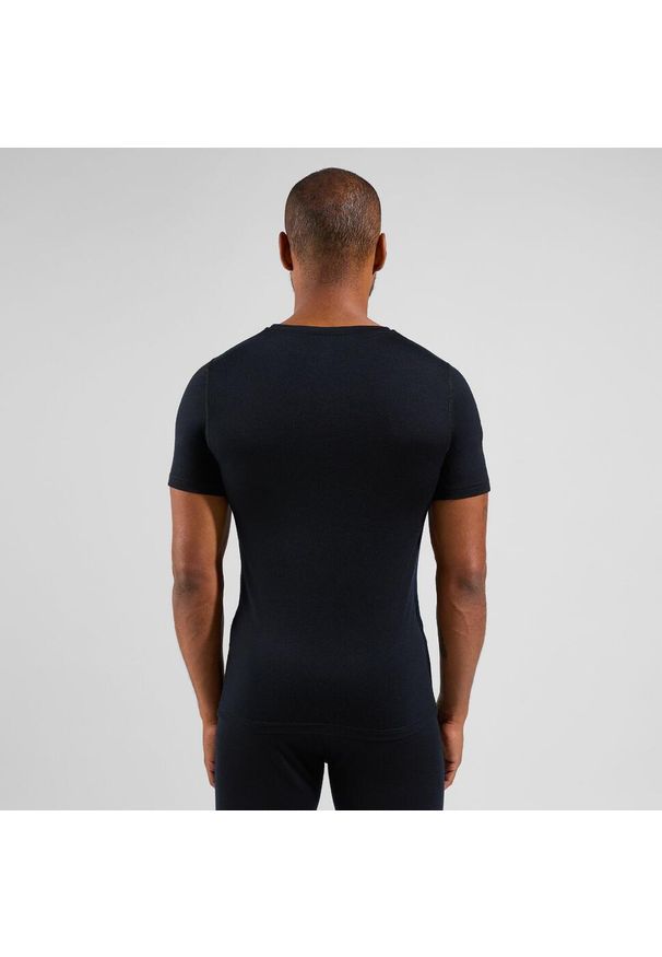 Koszulka termoaktywna męska Odlo Merino 200 BL Top Crew Neck SS. Kolor: czarny