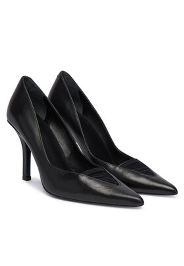 Patrizia Pepe Szpilki 2Z0020 V038 K103 Czarny. Kolor: czarny. Materiał: skóra. Obcas: na szpilce
