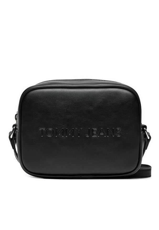 Tommy Jeans Torebka Tjw Ess Must Camera Bag AW0AW16274 Czarny. Kolor: czarny. Materiał: skórzane