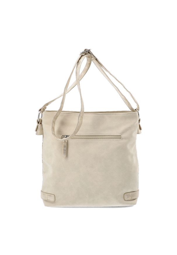 Beżowa Szykowna Torebka Damska Rieker. Kolor: beżowy. Styl: elegancki. Rodzaj torebki: na ramię