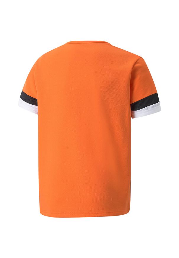 Koszulka piłkarska dla dzieci Puma teamRISE Jersey Jr. Kolor: pomarańczowy. Materiał: poliester. Sport: piłka nożna
