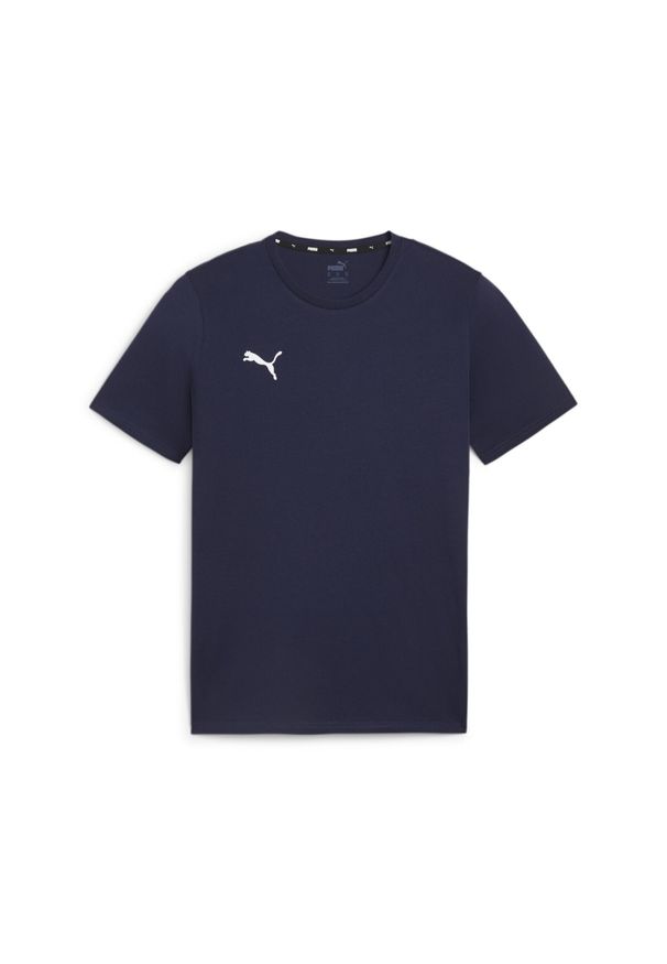 Koszulka męska Puma Team Goal Casuals Tee. Kolor: niebieski. Materiał: materiał