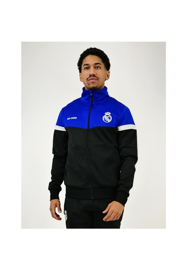 Real Madrid - Dres piłkarski męski Real Madryt. Kolor: wielokolorowy. Materiał: dresówka. Sport: piłka nożna