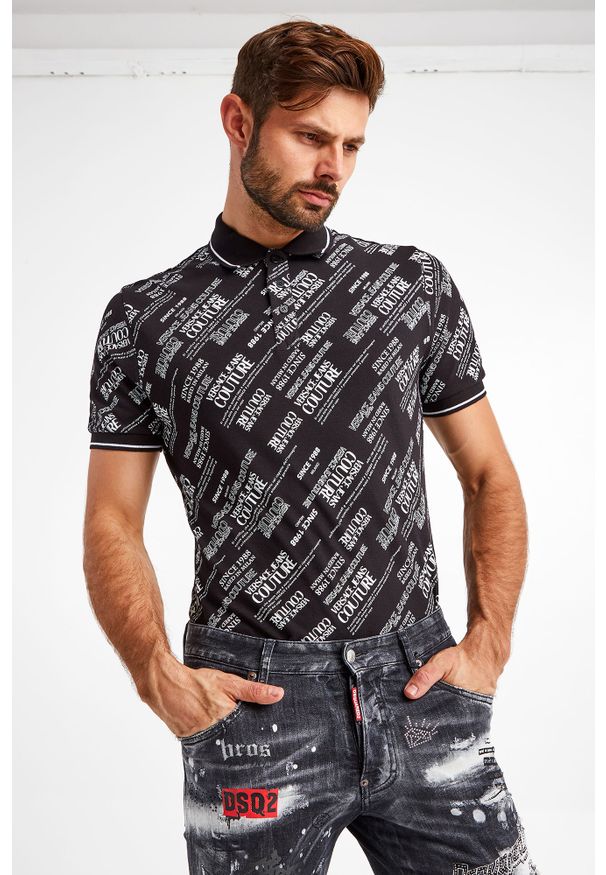 Versace Jeans Couture - Polo VERSACE JEANS COUTURE. Typ kołnierza: polo. Długość: krótkie