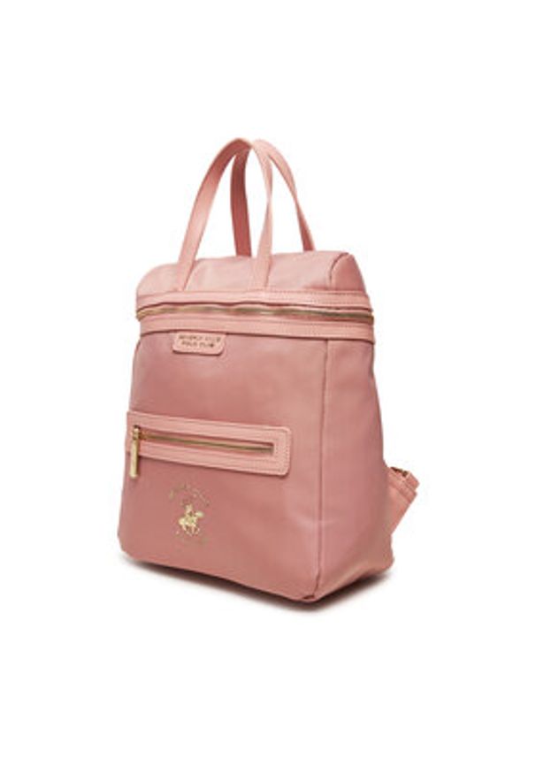 Beverly Hills Polo Club Plecak BHPC-H-002-07 Różowy. Kolor: różowy. Materiał: materiał