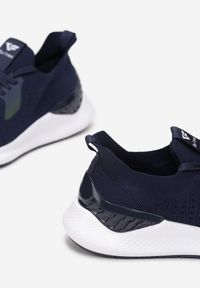 Born2be - Granatowe Buty Sportowe Phiosesis. Nosek buta: okrągły. Kolor: niebieski. Materiał: jeans, materiał. Szerokość cholewki: normalna #3