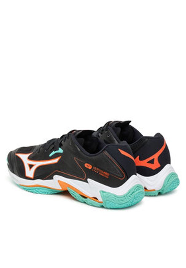Mizuno Buty halowe Wave Lightning Z8 V1GA2400 Czarny. Kolor: czarny. Materiał: skóra. Model: Mizuno Wave