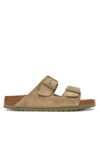 Birkenstock Klapki Arizona 1032061 Khaki. Kolor: brązowy. Materiał: zamsz, skóra #1