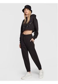 Calvin Klein Jeans Spodnie dresowe J20J220264 Czarny Regular Fit. Kolor: czarny. Materiał: bawełna, dresówka, syntetyk