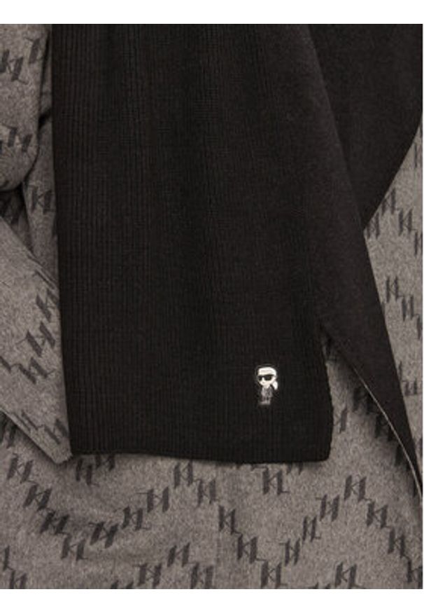 Karl Lagerfeld - KARL LAGERFELD Szalik 246W3306 Czarny. Kolor: czarny. Materiał: poliamid, materiał, nylon