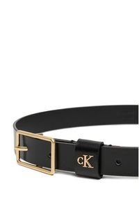 Calvin Klein Pasek Damski Square Buckle Ck Loop 25Mm LV04F7050G Czarny. Kolor: czarny. Materiał: skóra