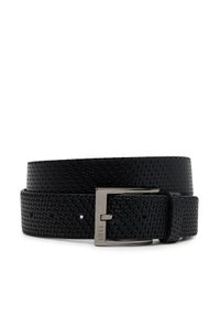 BOSS Pasek Męski 50542683 Czarny. Kolor: czarny. Materiał: skóra
