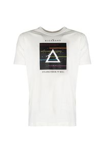 John Richmond T-Shirt | HMP25025TS | Mężczyzna | Biały. Okazja: na co dzień. Kolor: biały. Materiał: bawełna. Wzór: nadruk. Styl: casual