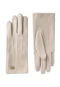 Volcano - Rękawiczki z funkcją touch screen H-AMBER. Materiał: dzianina, welur, materiał. Wzór: aplikacja. Sezon: zima, jesień. Styl: klasyczny, elegancki #1