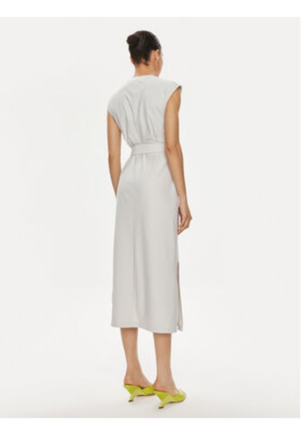Max Mara Leisure Sukienka codzienna Megaton 2416621028 Szary Relaxed Fit. Okazja: na co dzień. Kolor: szary. Materiał: syntetyk. Typ sukienki: proste. Styl: casual