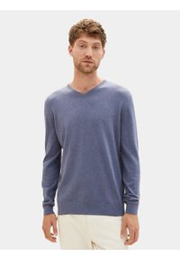 Tom Tailor Sweter 1012820 Niebieski Regular Fit. Kolor: niebieski. Materiał: bawełna #1