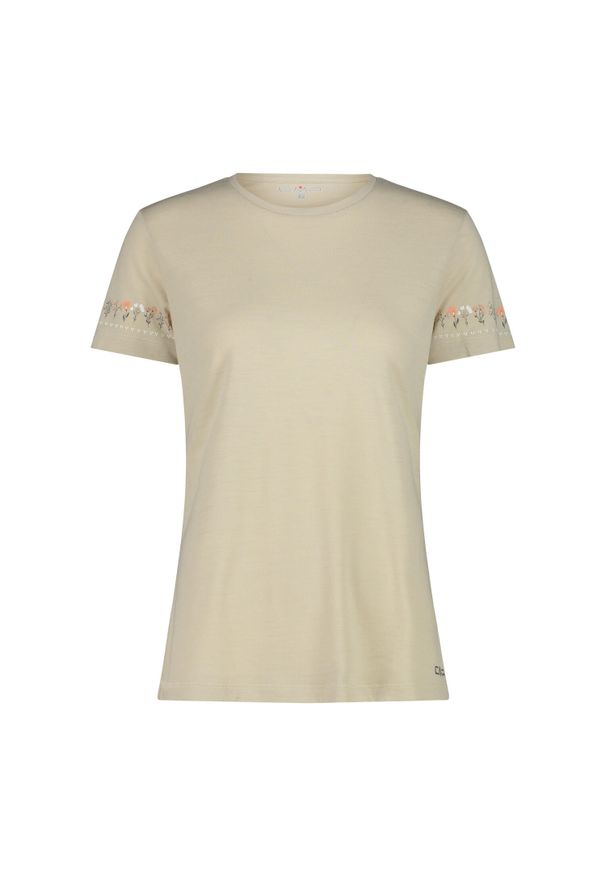 Koszulka damska turystyczna CMP 32T7166. Kolor: beżowy. Sport: kolarstwo