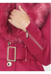 Marciano Guess Płaszcz wełniany Alice 3BGL12 a1799Z Różowy Regular Fit. Kolor: różowy. Materiał: syntetyk, wełna #5