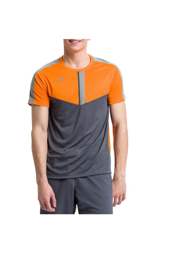 ERIMA - Koszulka Erima Squad. Kolor: żółty, szary, wielokolorowy, pomarańczowy. Materiał: materiał. Sport: piłka nożna