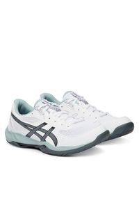 Asics Buty halowe Gel-Rocket 12 1071A116 Biały. Kolor: biały. Materiał: skóra #6