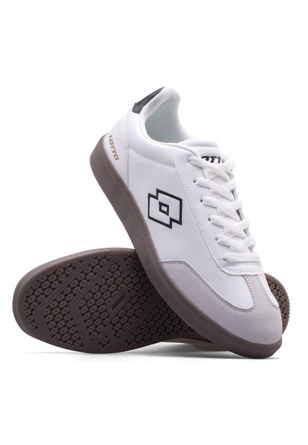 Buty sportowe LOTTO VINTAL sneakersy. Zapięcie: sznurówki. Kolor: czarny, szary, biały, wielokolorowy. Materiał: zamsz, materiał, syntetyk. Szerokość cholewki: normalna. Sport: turystyka piesza
