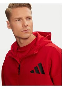 Adidas - adidas Bluza Z.N.E. JF6540 Czerwony Regular Fit. Kolor: czerwony. Materiał: bawełna, syntetyk