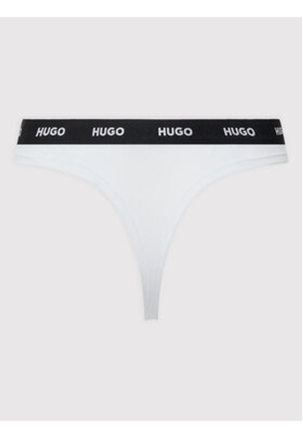 Hugo Komplet 3 par stringów 50469681 Kolorowy. Materiał: bawełna. Wzór: kolorowy