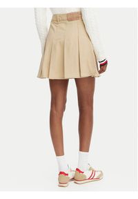 Tommy Jeans Spódnica plisowana DW0DW23149 Beżowy Regular Fit. Kolor: beżowy. Materiał: bawełna #4