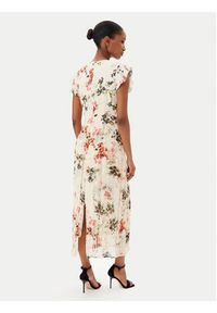 French Connection Sukienka letnia 71YFU 90 Beżowy Regular Fit. Kolor: beżowy. Materiał: wiskoza. Sezon: lato #3