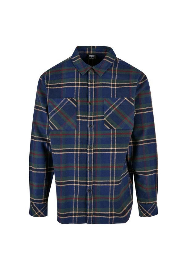 Koszula w kratę Urban Classics Mountain. Kolor: niebieski, wielokolorowy, zielony