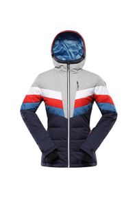 ALPINE PRO - Kurtka damska narciarska puchowa Alpine Pro Feedra. Kolor: niebieski. Materiał: puch. Sezon: zima. Sport: narciarstwo