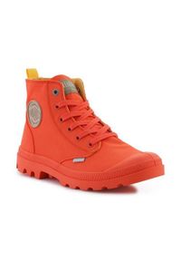 Buty do chodzenia męskie Palladium Pampa Monopop. Zapięcie: sznurówki. Kolor: czerwony. Materiał: materiał, syntetyk, tkanina. Szerokość cholewki: normalna. Sport: turystyka piesza