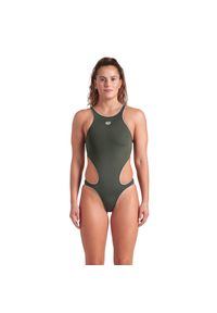 Damski kostium kąpielowy 1-częściowy Arena One Next. Kolor: wielokolorowy, biały, zielony #1