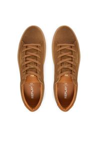 Replay - REPLAY Sneakersy GMZ7N .000.C0002L Brązowy. Kolor: brązowy. Materiał: zamsz, skóra