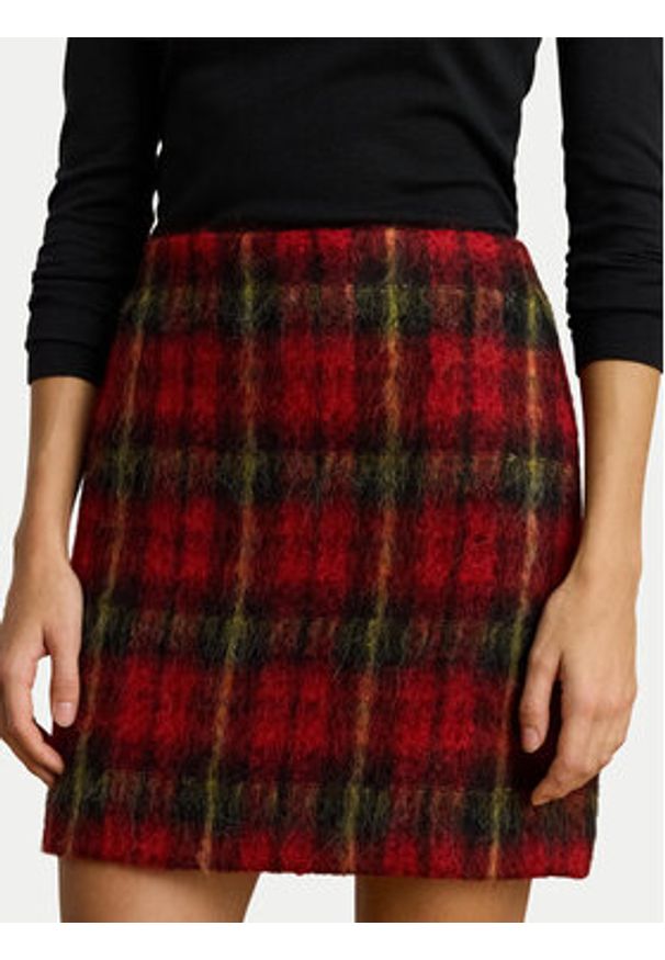 Lauren Ralph Lauren - LAUREN RALPH LAUREN Spódnica mini 200P06912001 Czerwony Regular Fit. Kolor: czerwony